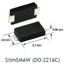 Plan mécanique - Vishay Semiconductors Évolution des boîtiers eSMP®